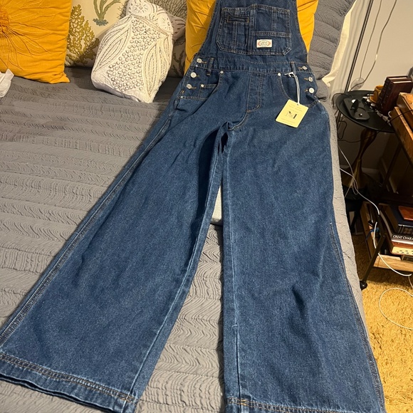 Blue Denim Overalls - Picture 2 of 9